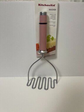 KitchenAid Dried Rose Pink Stainless Steel Potato Masher NWT
